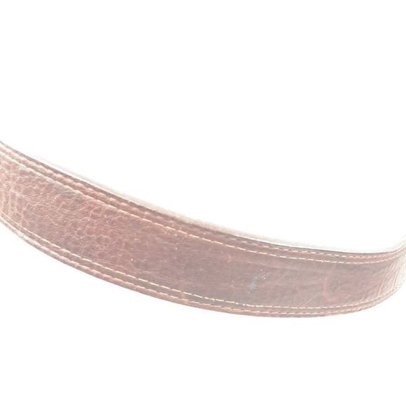 Antique Farmall tractor plaque buckle brass Salvatori corsica cowhide full grain - Picture 6 of 16